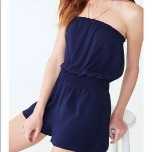 Super Cute Forever 21 Navy Blue Sleeveless Romper